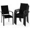 Patio Dining Chairs Set of 2/4/6 Stackable Outdoor Armchairs with Metal Frame-Set of 6