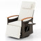 Patio Rattan 360° Swivel Recliner Chair with Adjustable Backrest and Footrest-White