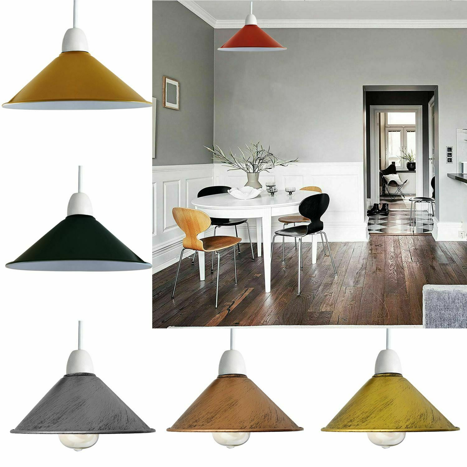 Retro Cone Pendant Lamp Shade~1111