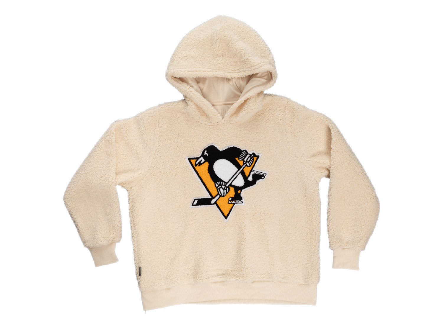 Pittsburgh Penguins Ladies Sherpa Hoodie with Premium Chenille Logo 