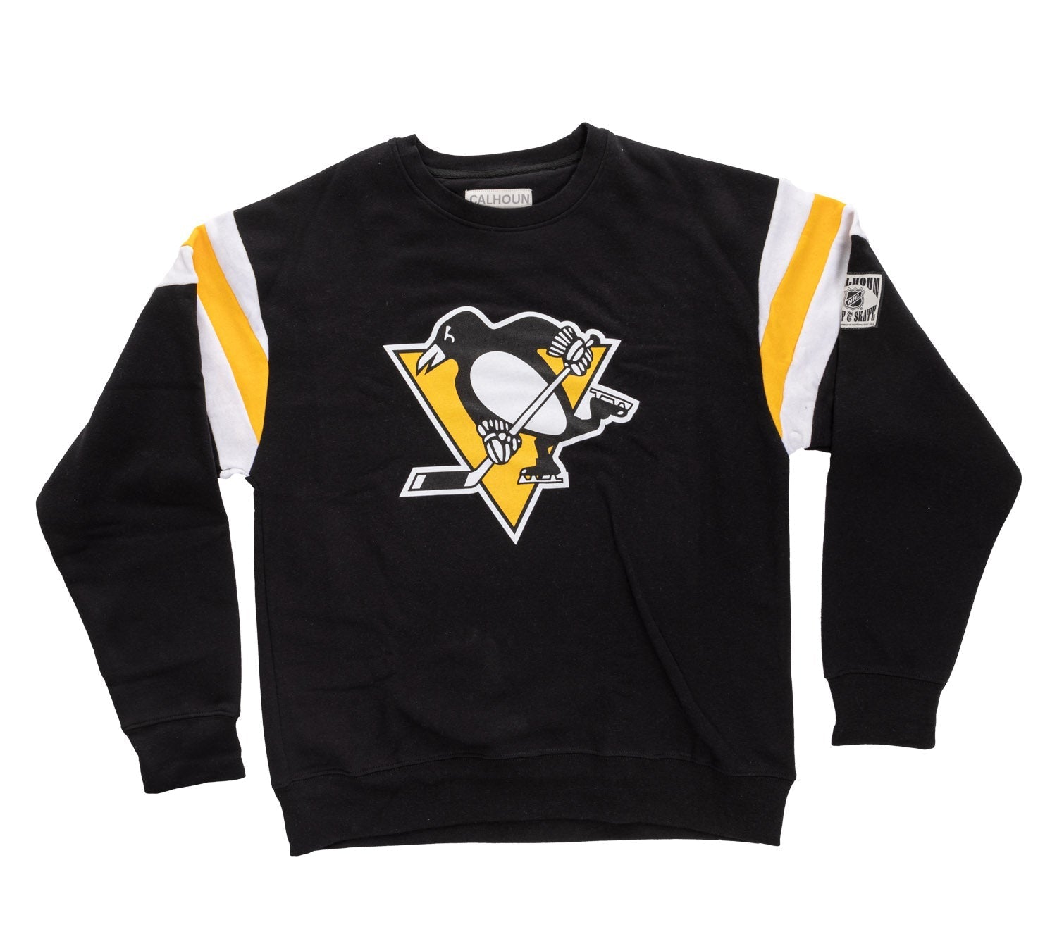 Pittsburgh Penguins Varsity Retro Style Crewneck Sweater 
