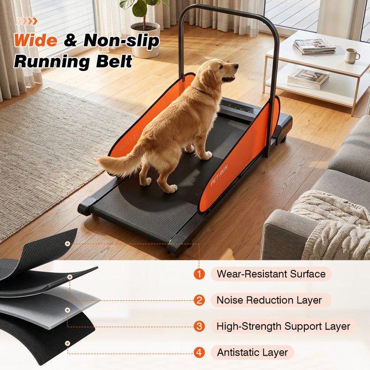 Pet Treadmill with LED Display, Remote Control & Adjustable Speed for Small & Medium Dogs