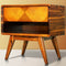 Laden Nightstand with Drawer – Solid Acacia Wood, Mid-Century Art Deco Design, Scratch & Water-Resistant, Spacious Storage, Easy Assembly