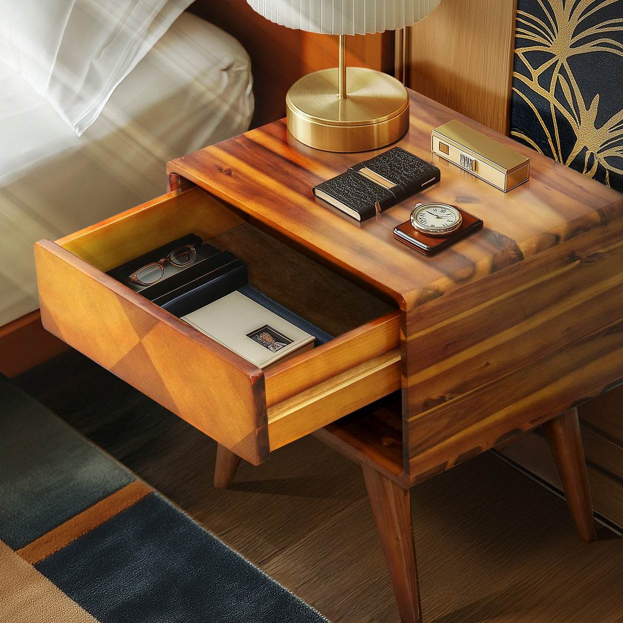 Laden Nightstand with drawer 