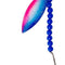 Double Hook Willow Leaf Spinner – Pink Swirl Blade Lure