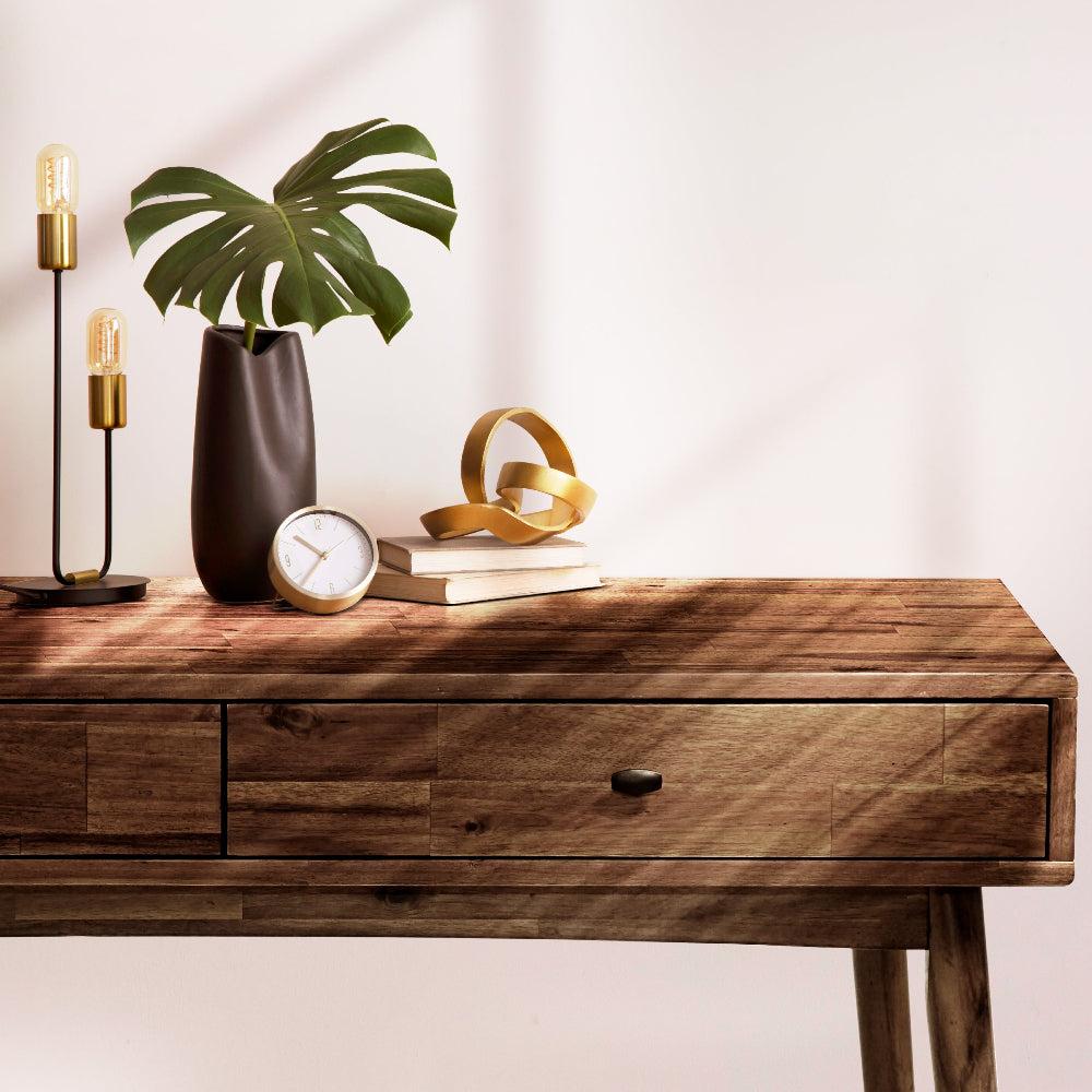 Lagom 48" Solid Wood Work Desk with Drawers 