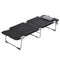 Outsunny Folding Camping Cot Sleeping Bed for Adults Office Outdoor Hiking Portable Black