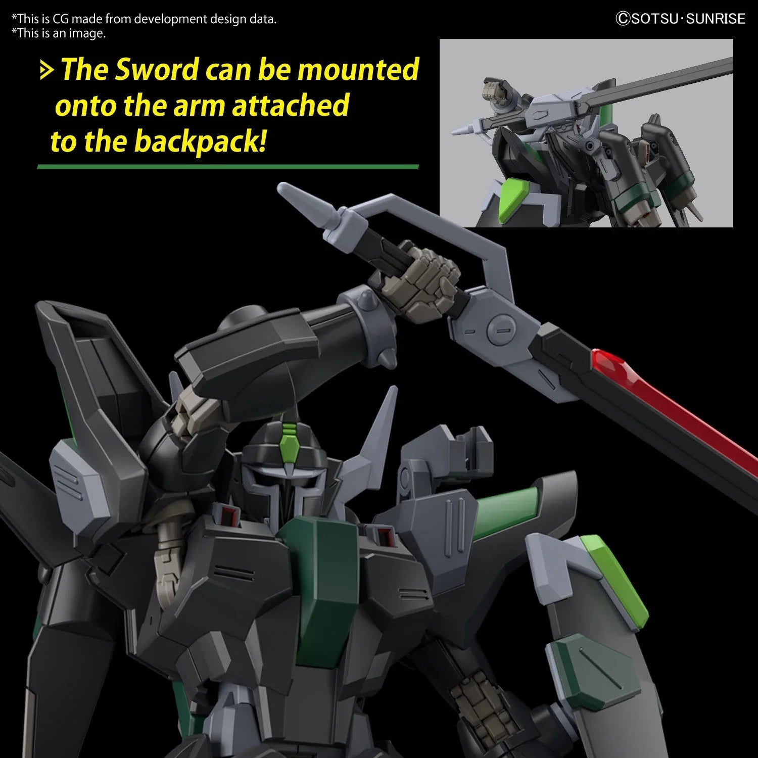 HG 1/144 Black Knight Squad Rud-ro.A (Griffin Arbalest Custom) 