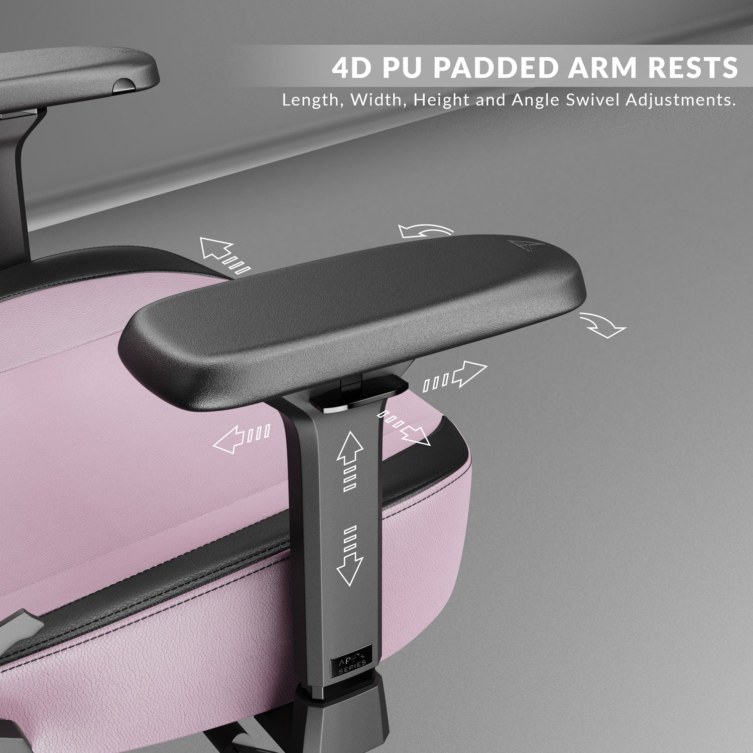 Apex Series - Pretty Pink Gaming Chair 