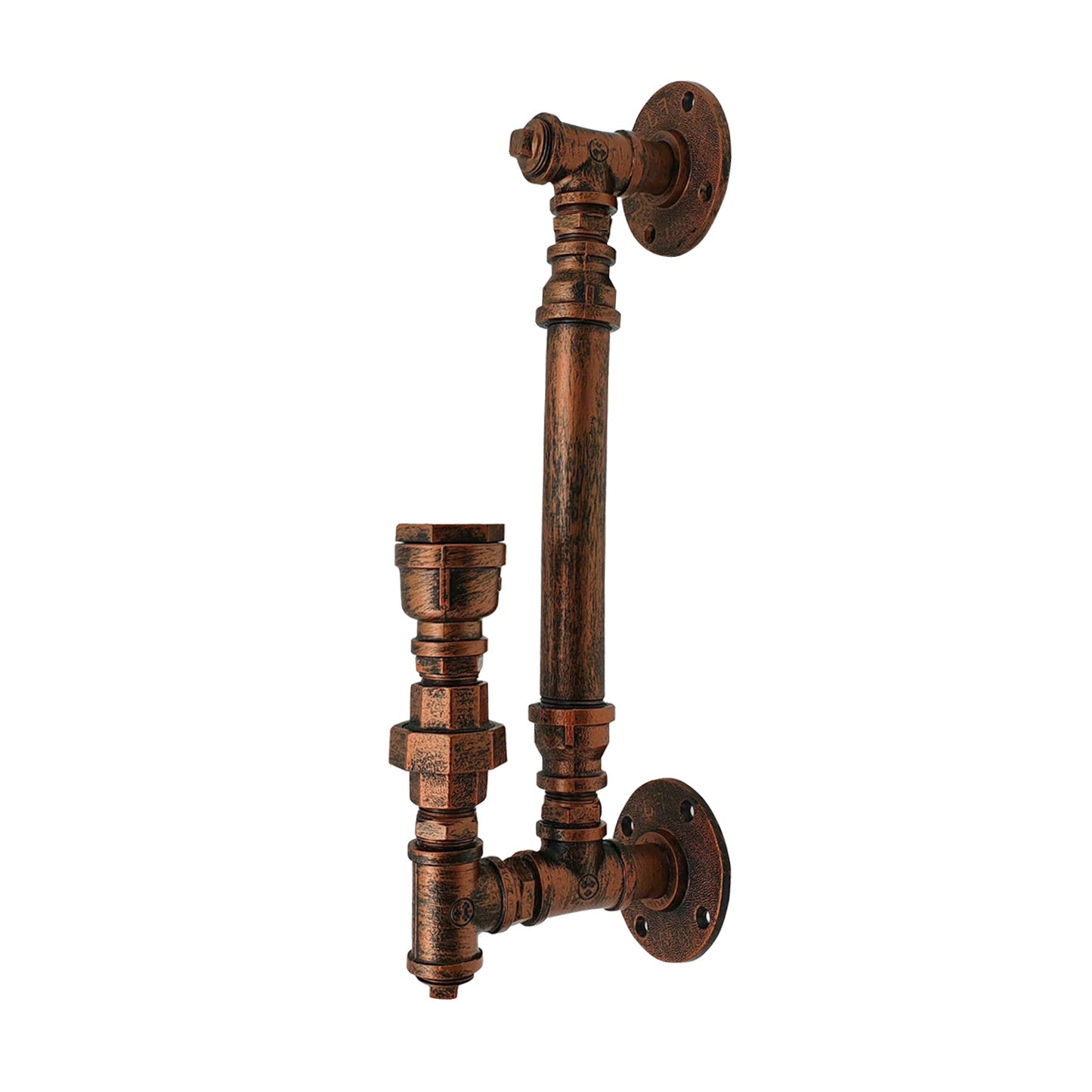 Brushed Copper Steampunk Water pipe Wall Sconce Lighting~1160