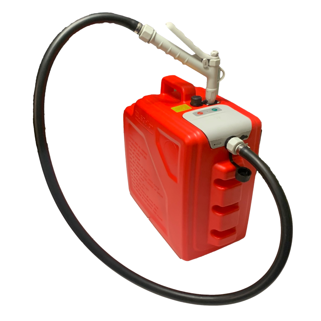 *New* PumpMatic Portable Fuel Station – Heavy Duty Rubber Hose, Multi-Power Refueling System