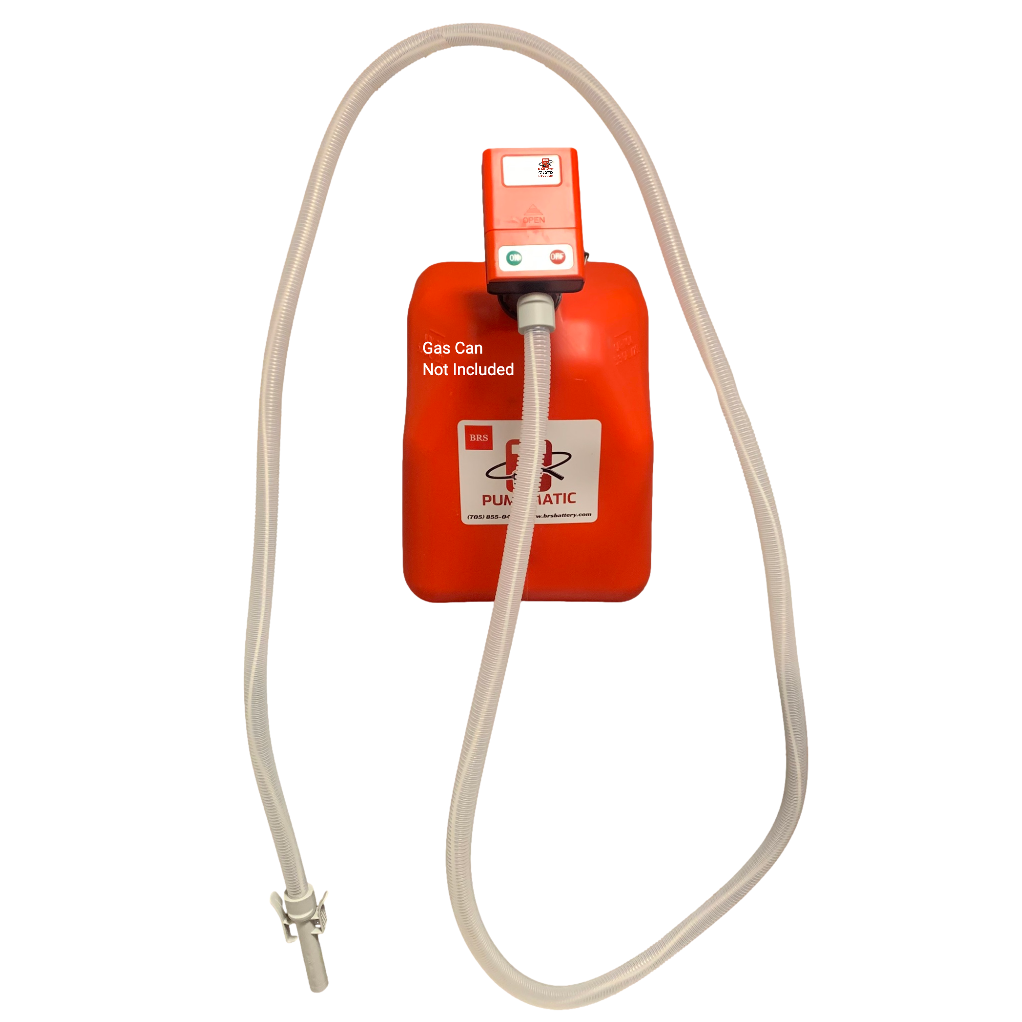 *New* PumpMatic Super Long Gas Pump w/ 12 Ft Hose - 3.2 GPM - Gas, Diesel, Kerosene