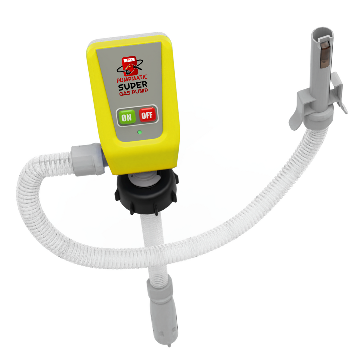 Diesel PumpMatic Super Gas Pump Fuel Transfer Pump + 3 Power Sources w/ 4.25ft Hose Siphon