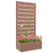 Raised Garden Bed with Trellis, Freestanding Elevated Planter Box for Climbing Vines, 28