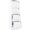 Lockable Filing Cabinet with 4 Fluted Drawers, File Cabinet with Adjustable Hanging Rails for A4 Letter Files, White