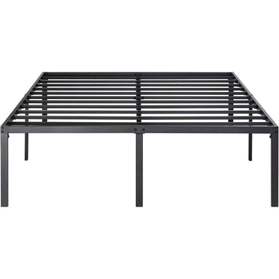 Queen 18-inch Metal Platform Bed Frame with Under-Bed Storage Space - Free Shipping 