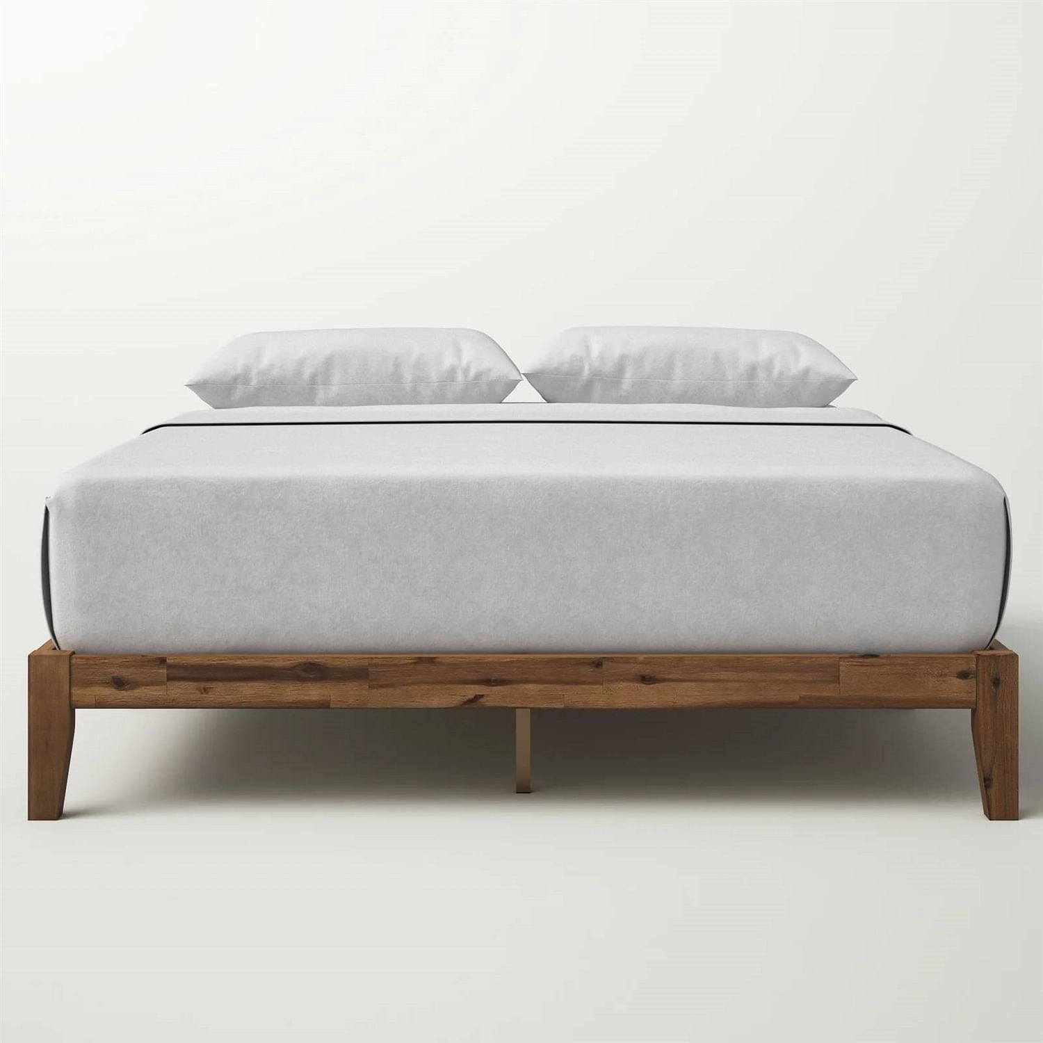 Queen Simple Modern Solid Wood Platform Bed Frame - 700 lb. Weight Capacity - Free Shipping