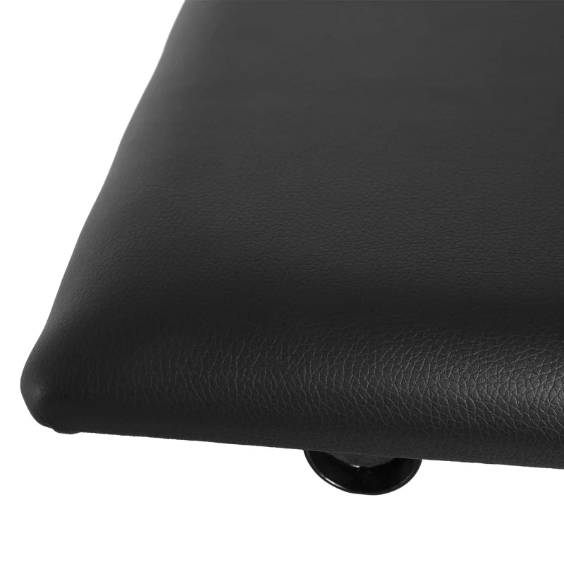 Adjustable Piano Bench, X-Style Folding Piano Stool with Padded Seat, Non-Slip Rubber Feet, Keyboard Chair, Black