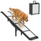 Foldable Dog Car Ramp with Support Leg, Non-Slip TPR Surface, 69