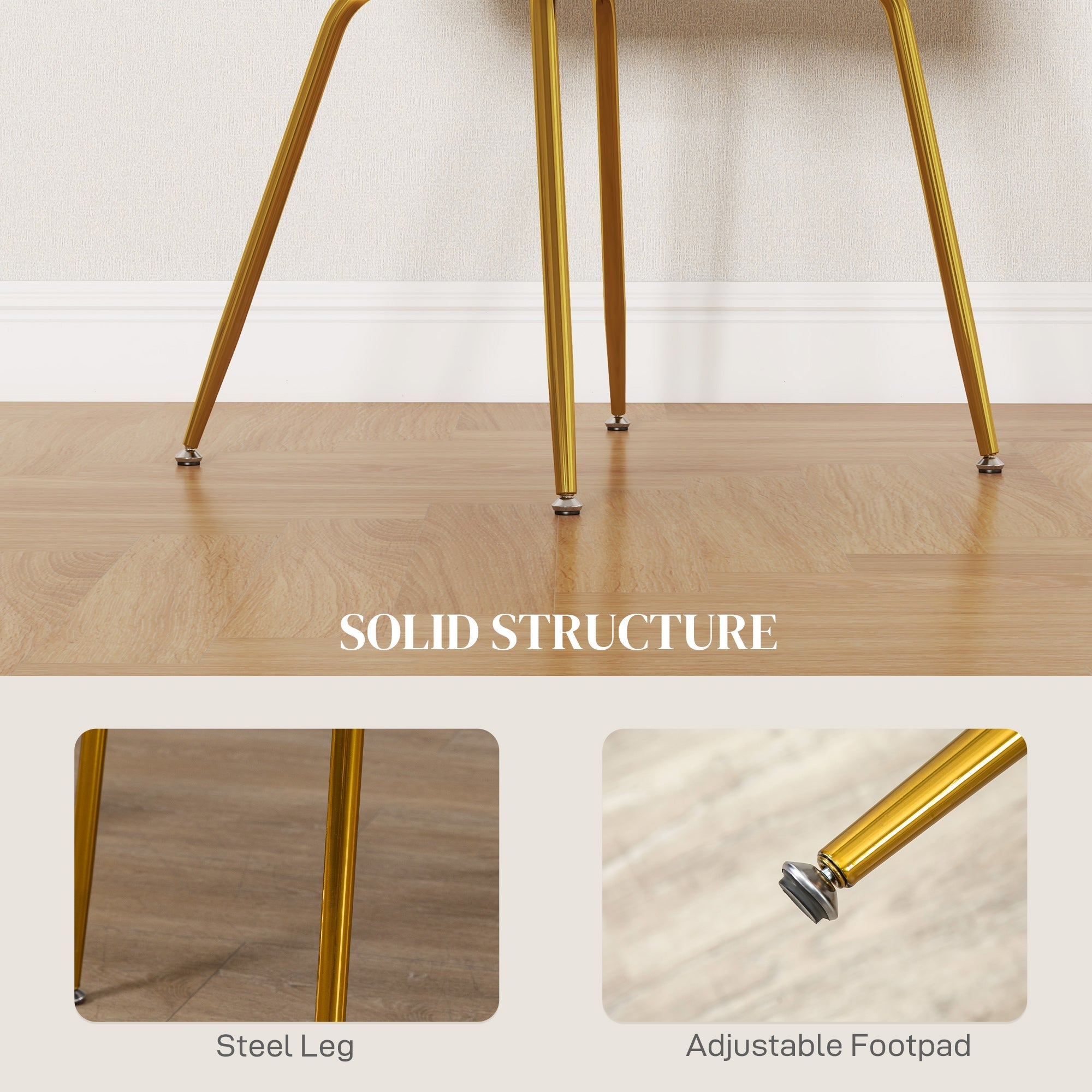 HOMCOM Dining Chairs Set of 2, Modern Accent Chair with Cushioned Backrest, Upholstery for Living Room, Grey 