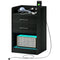 HOMCOM Charging Nightstand: LED Lights, AC Outlets, USB Ports, 2 Drawers, Shelf, Modern Bedroom Furniture, Black