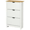 HOMCOM Shoe Storage Cabinet with 3 Flip Drawers and Adjustable Shelves for 18 Pairs of Shoes, White
