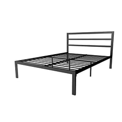 Queen Black Metal Platform Bed Frame with Headboard Included - Free Shipping