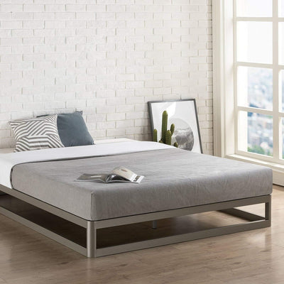Queen size Modern Heavy Duty Low Profile Metal Platform Bed Frame - Free Shipping 