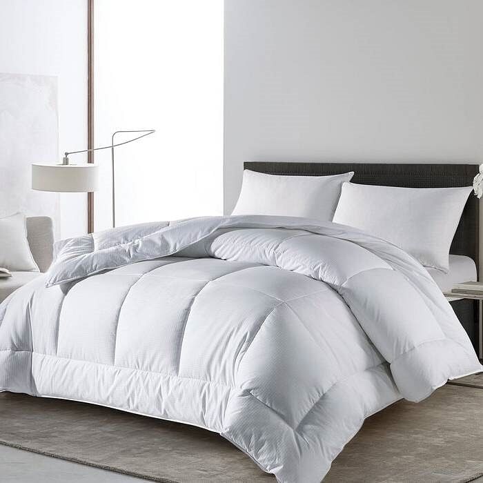 Queen Size All Seasons Soft White Polyester Down Alternative Comforter - Free Shipping