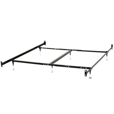 Queen Metal Bed Frame with Bolt-on Headboard Footboard Brackets - Free Shipping 