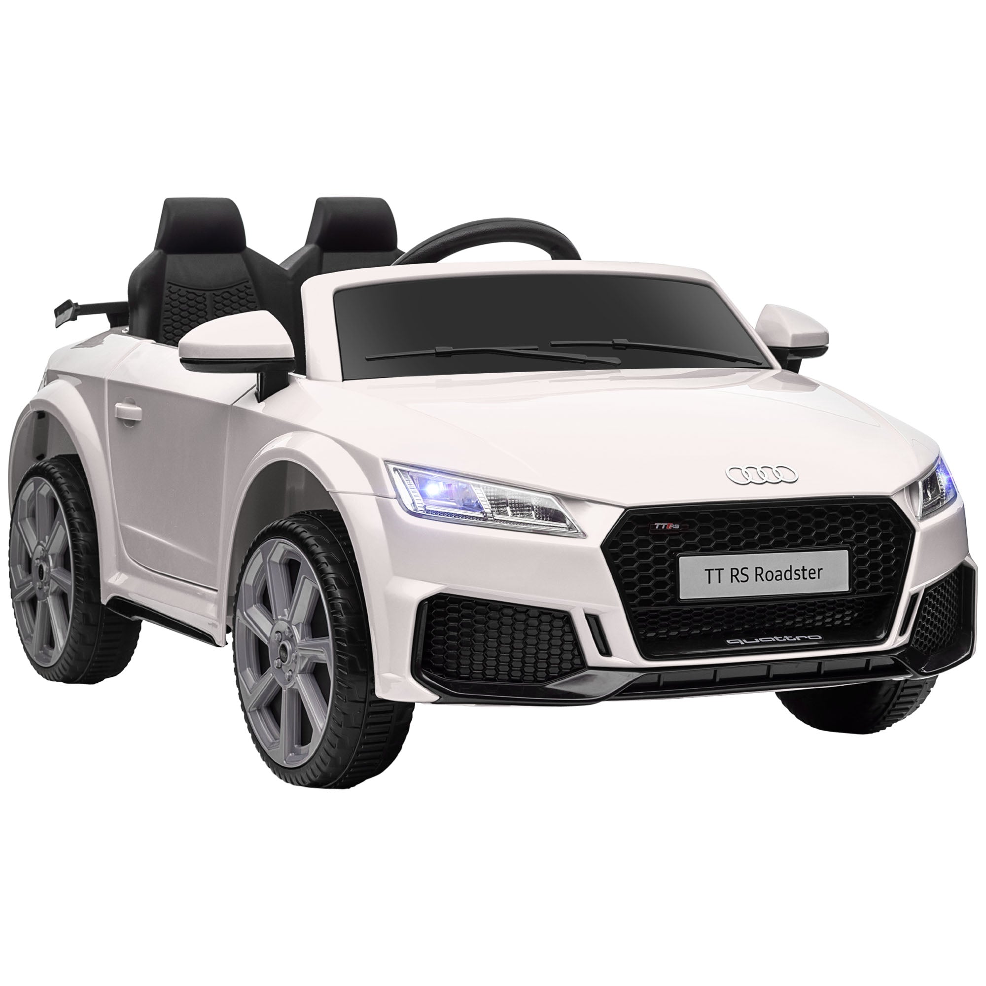 Aosom Licensed Ride-On Car: 6V Electric, Kids, Remote Control, Battery Powered, White 