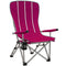 Outsunny Portable Folding Chair for Camping, Compact Beach Chair with Storage Pocket & Cup Holder for Picnic, Hiking