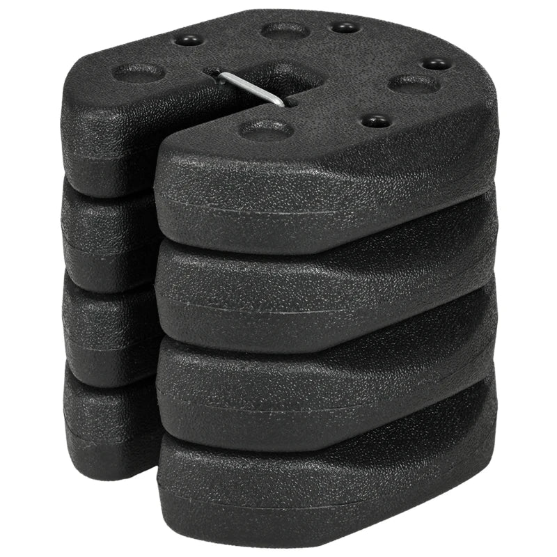 Tent Weights Set of 4, Total 26 LBS Weights for Canopy Gazebo Legs with Reinforced Pins and Carry Belt