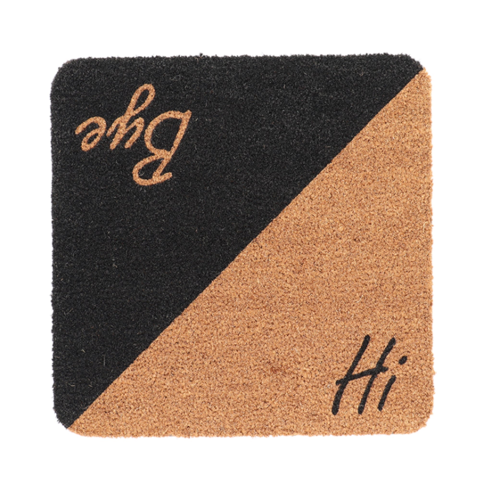 Doormat Coir Hi Bye Square 