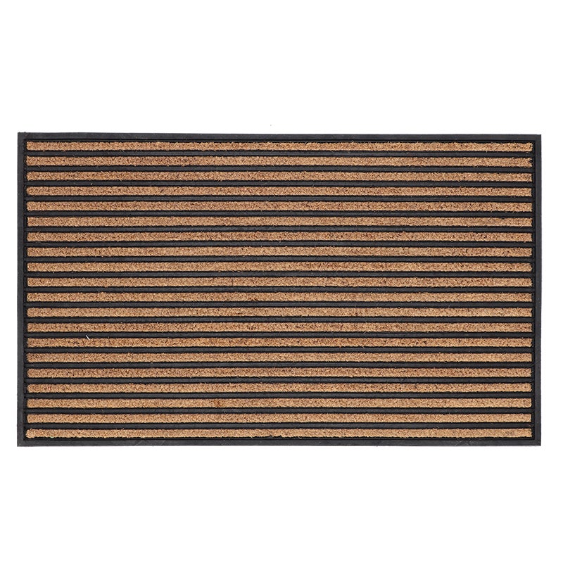 Doormat Rubber/Cocos Stripes L 