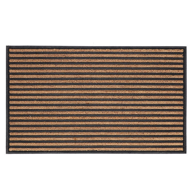 Doormat Rubber/Cocos Stripes L 