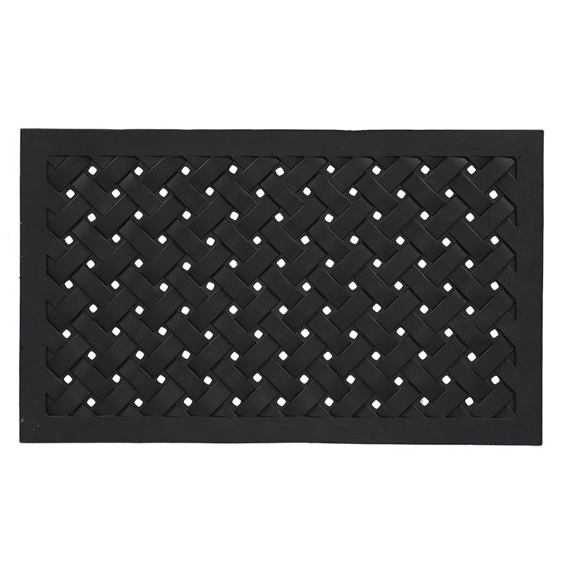 Rubber Doormat Rect. Braided L 
