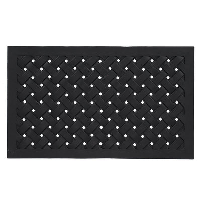 Rubber Doormat Rect. Braided L 