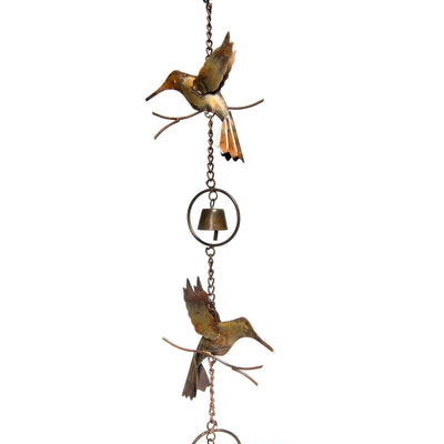 Flamed Hummingbirds and Bells 