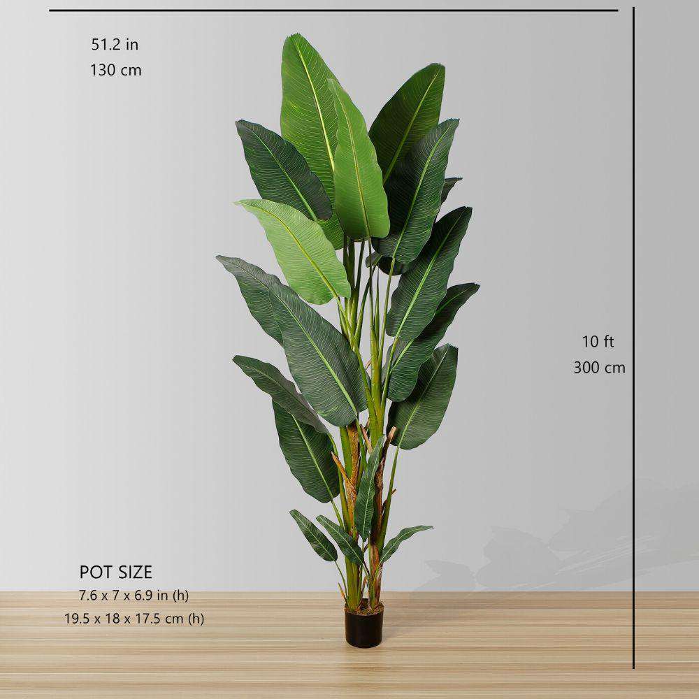 Reyna Artificial Travellers Palm Tree Potted Plant 10' 