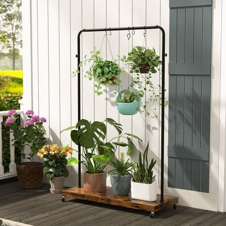 Industrial Style Heavy Duty Metal Pipe Clothes Garment Rack with Bottom Shelf - Free Shipping 