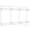Heavy-Duty Metal Wardrobe Closet with Shelves and Hooks, 96.1