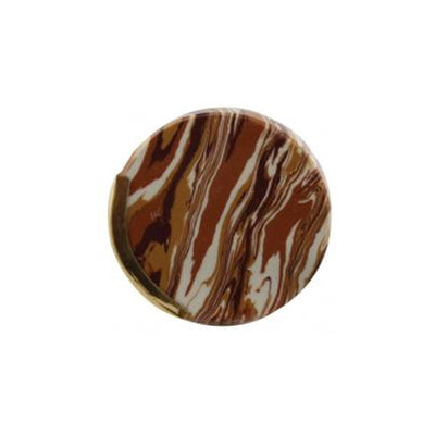 Round Manual Stone Brass Trim Knobs 