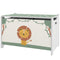 Qaba Toy Chest, Kids Storage Chest with Lid, Safety Hinges and Groove Handles for Boys, Girls, Green