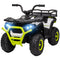 Qaba Kids ATV, 12V Battery Powered Electric Ride on Toy w/ Spring Suspension, Storage Basket, High & Low Speed, Green