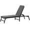 Outsunny Foldable Patio Recliner Chair with Cushion, 5-Level Adjustable Backrest, Compact Outdoor Lounger, Grey