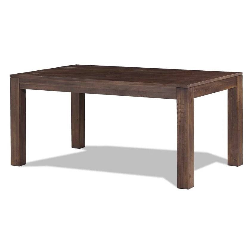 Modern Farmhouse 63-inch Solid Wood Dining Table in Rustic Brown Finish - Free Shipping