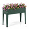 Raised Garden Bed Elevated Metal Gardening Box with Legs-Green