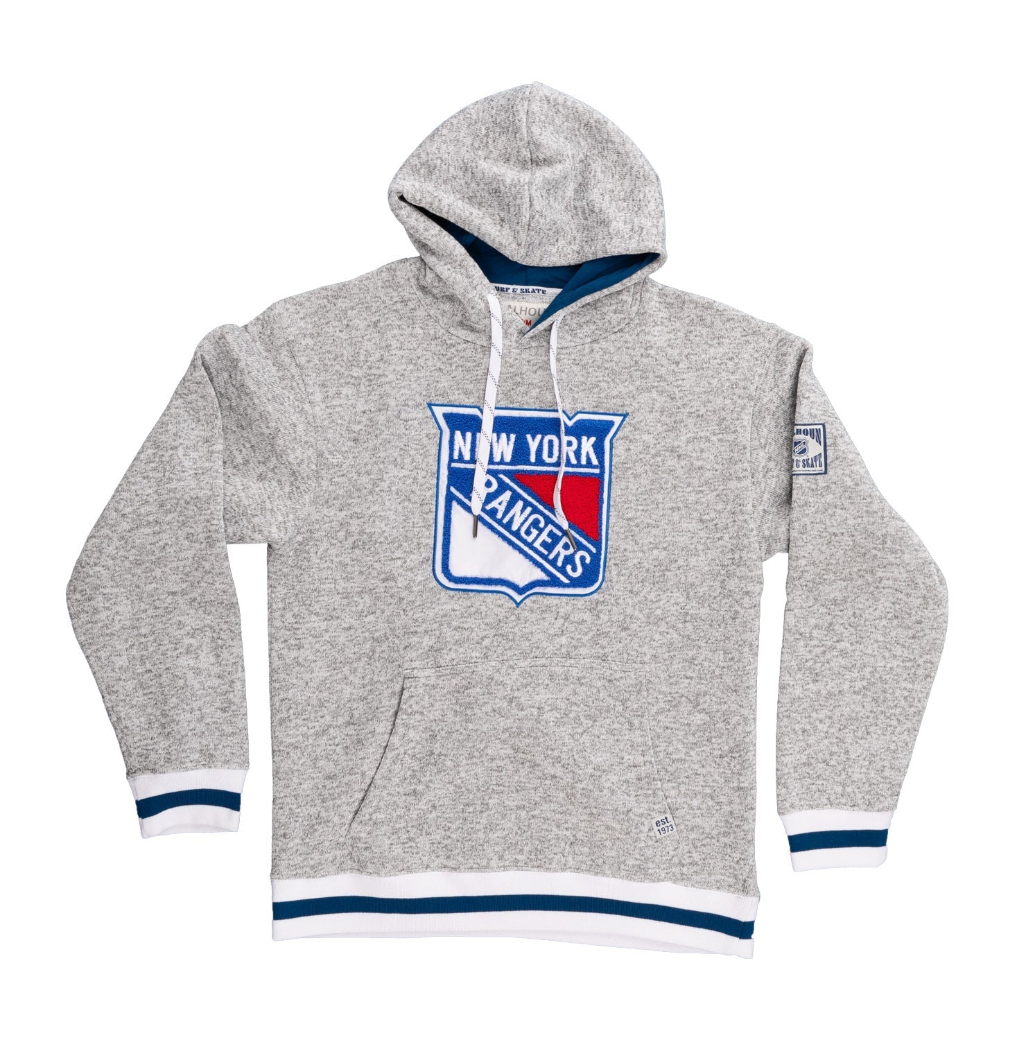 New York Rangers "Muskoka Style" Premium Chenille Woven Logo Hoodie 
