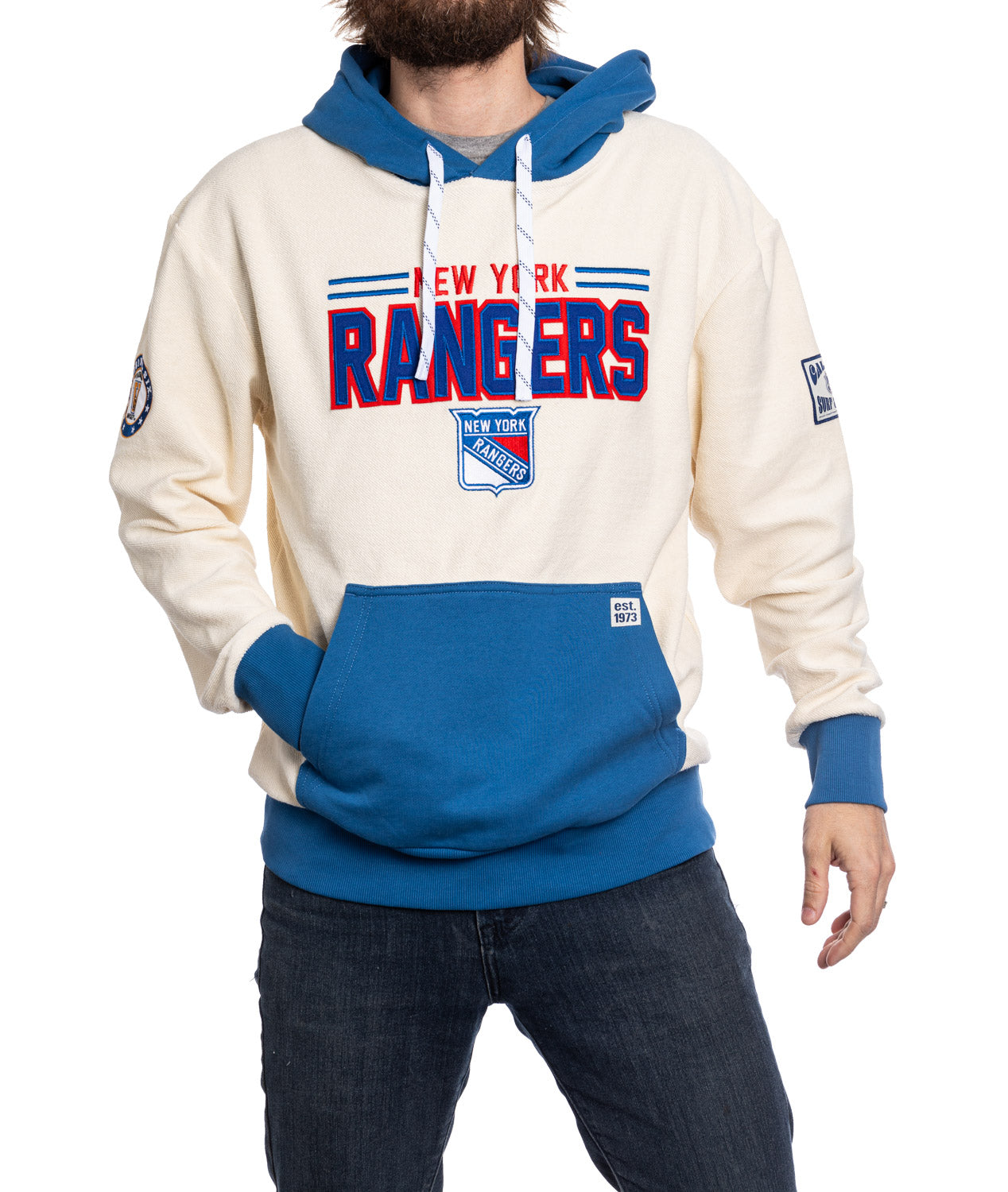 New York Rangers NHL Unisex Reverse Terry Retro Premium Hoodie 